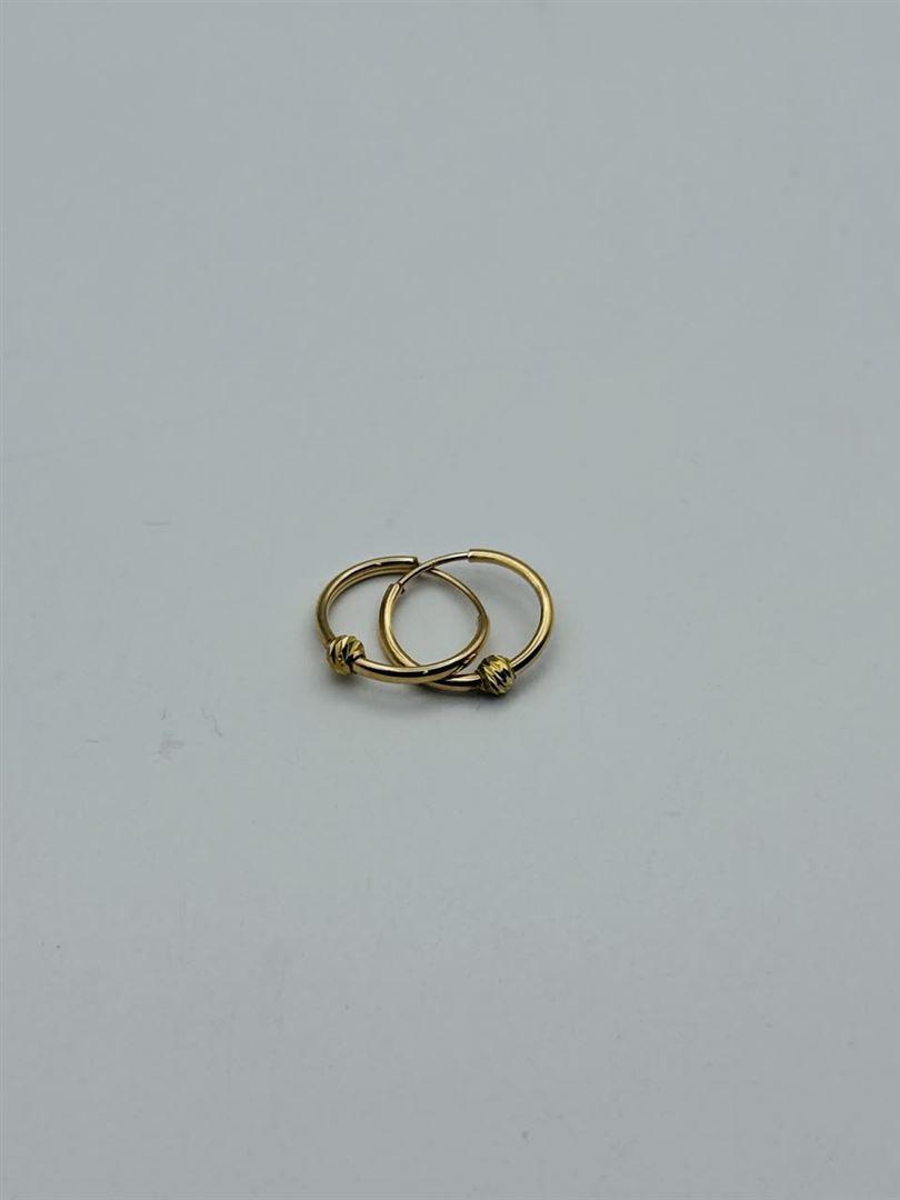 گوشواره طلا 18عیار حلقه ای البرنادو
