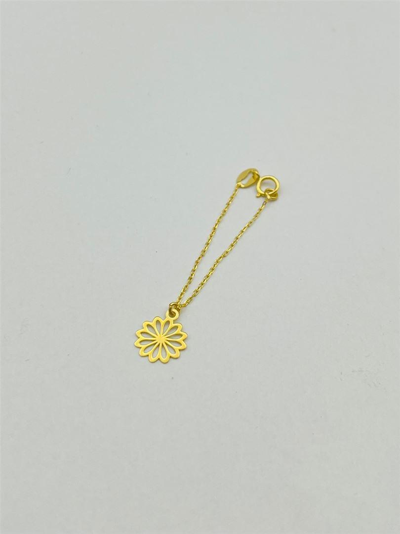 آویز ساعت طلا 18 عیار گل 135396