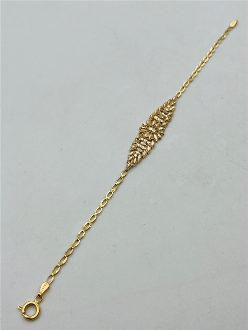 دستبند طلا 18عیار تراش 138876