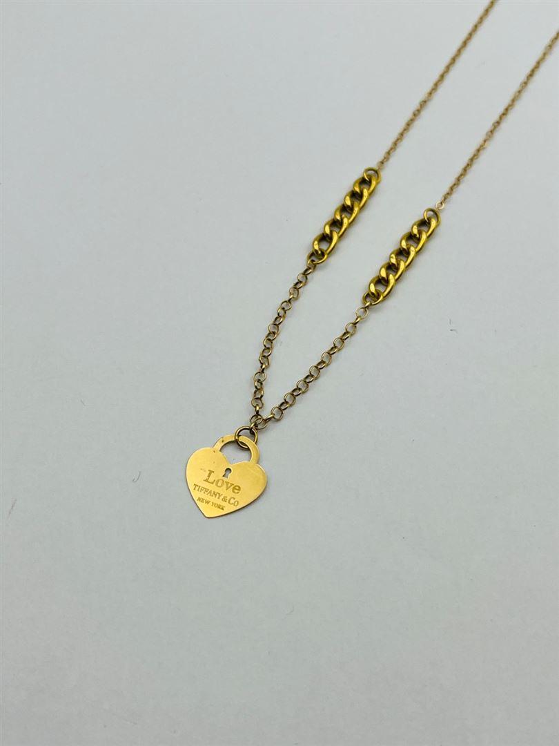 گردنبند طلا 18عیار آویز قلب