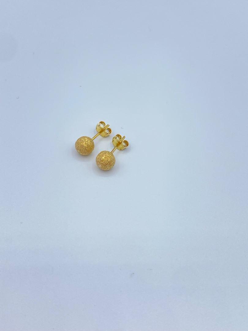 گوشواره میخی طلا 18 عیار گوی [126337]