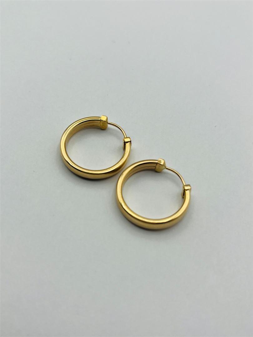 گوشواره طلا 18عیار حلقه ای134551