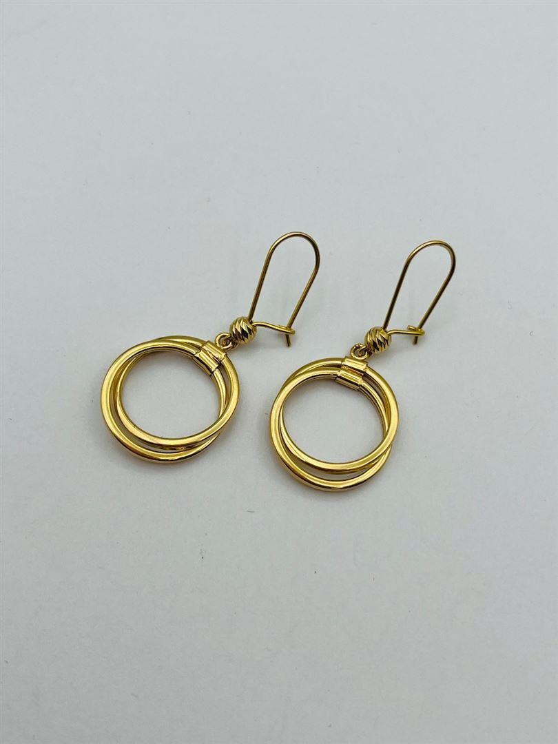 گوشواره طلا 18عیار حلقه ای 140865