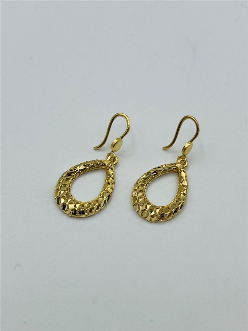 گوشواره طلا 18عیار تراش142549