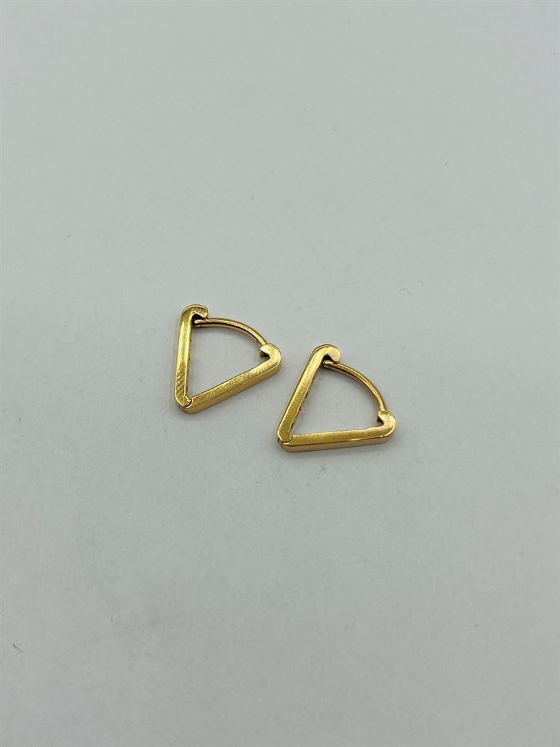 گوشواره طلا 18عیار مثلث133498