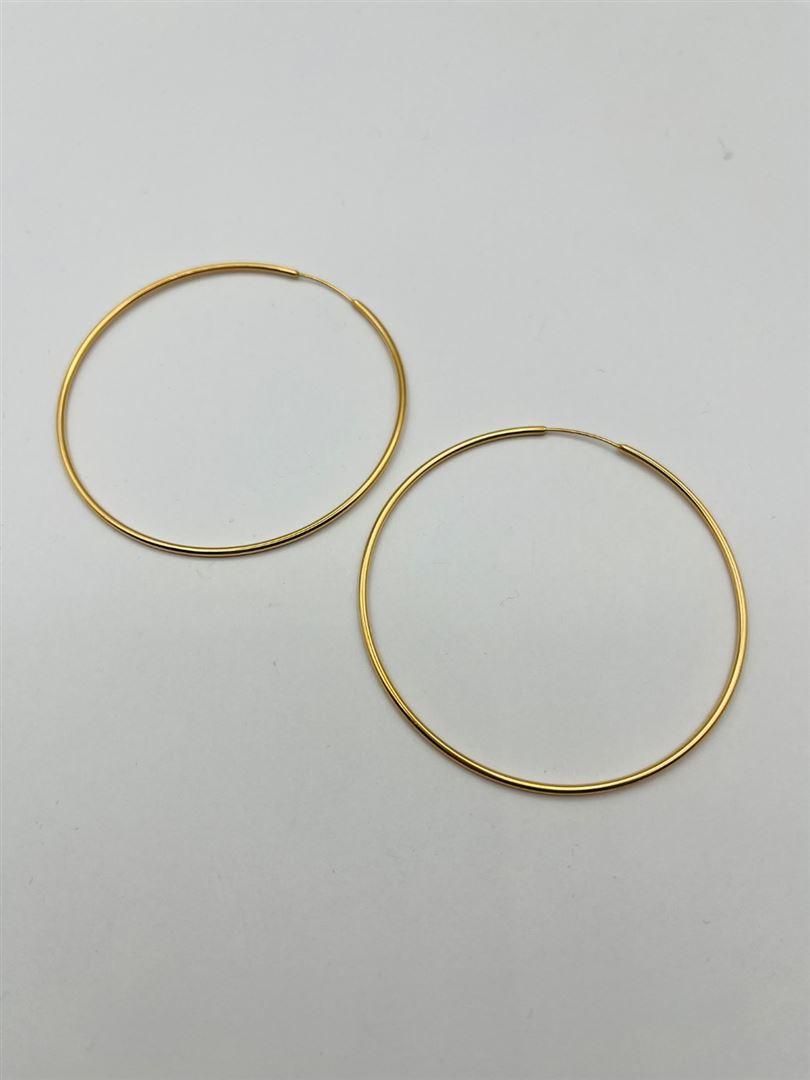 گوشواره طلا 18عیار حلقه ای133139