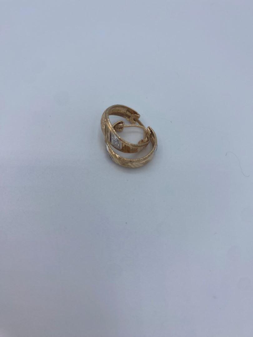 گوشواره حلقه ای طلای 18 عیار124247