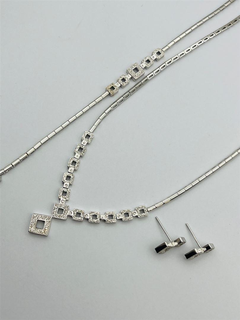 سرویس طلا 18عیار برلیان سفید