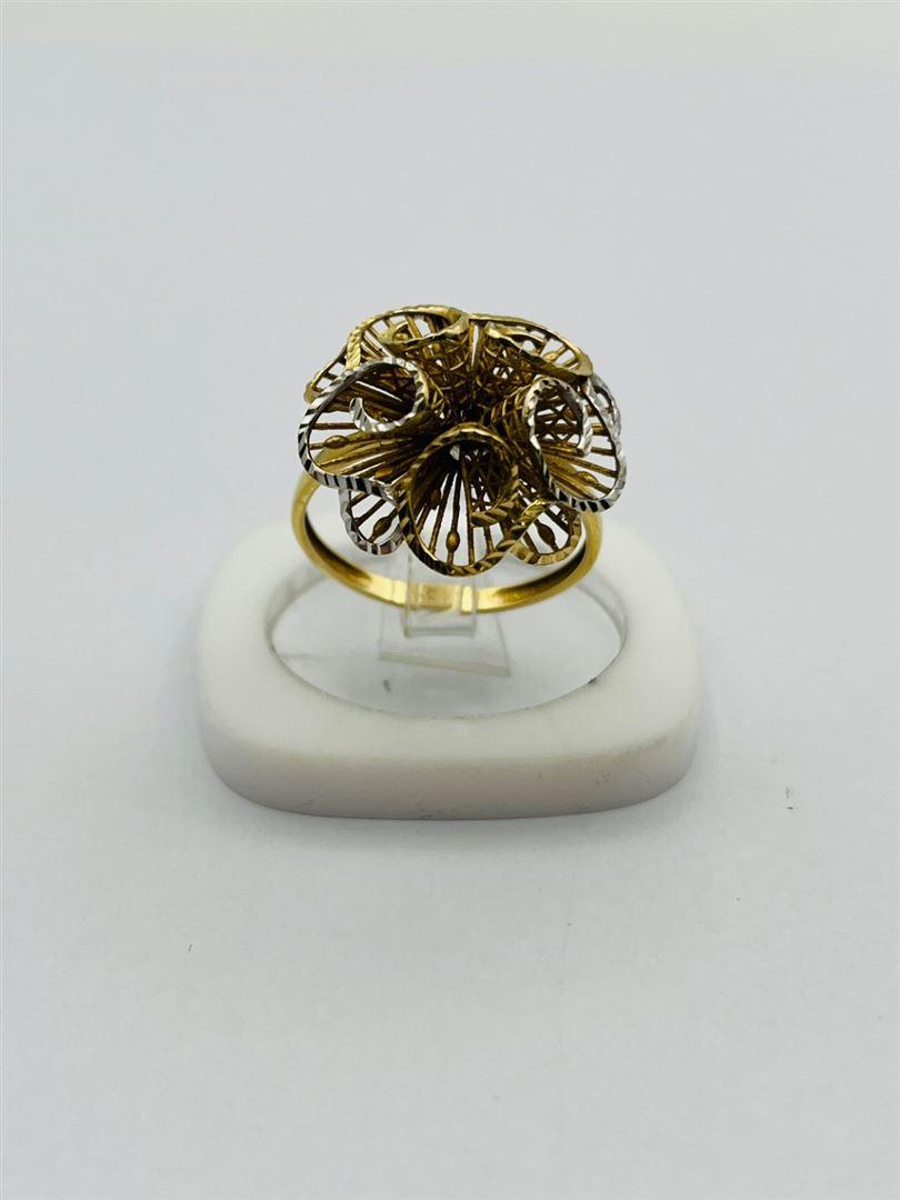 انگشتر طلا 18عیار گل