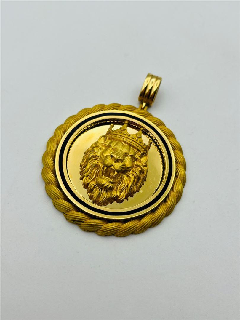 آویز پلاک طلا 18عیار ورساچه138426