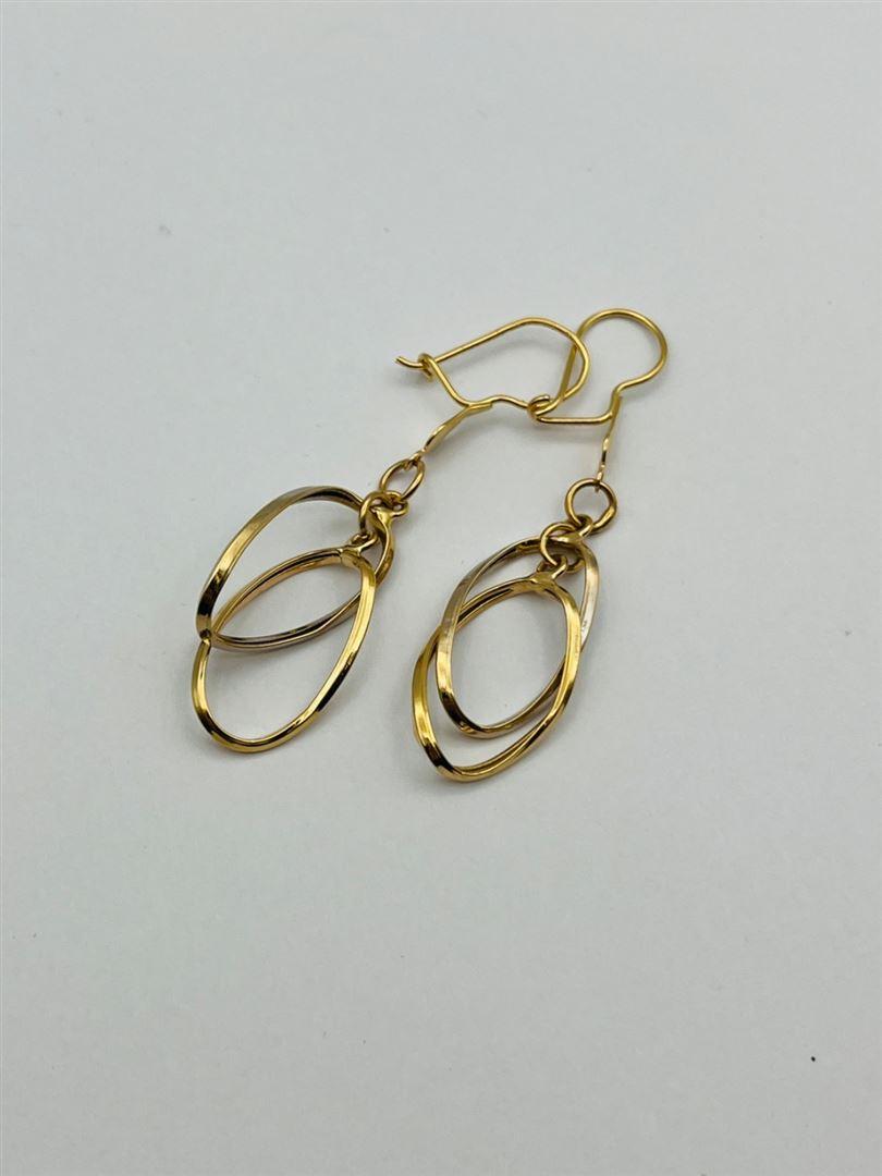 گوشواره طلا 18عیار هرمس