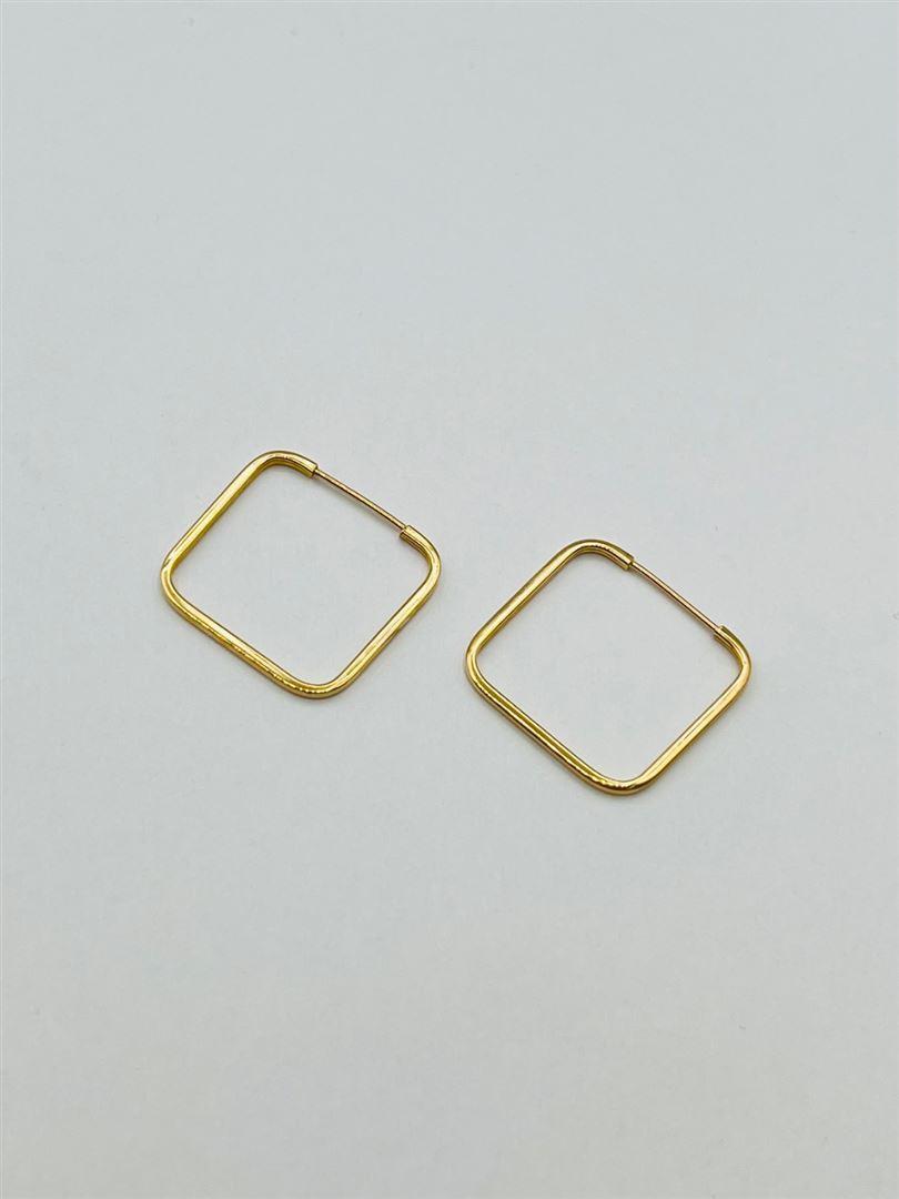 گوشواره طلا 18 عیار هندسی 135715
