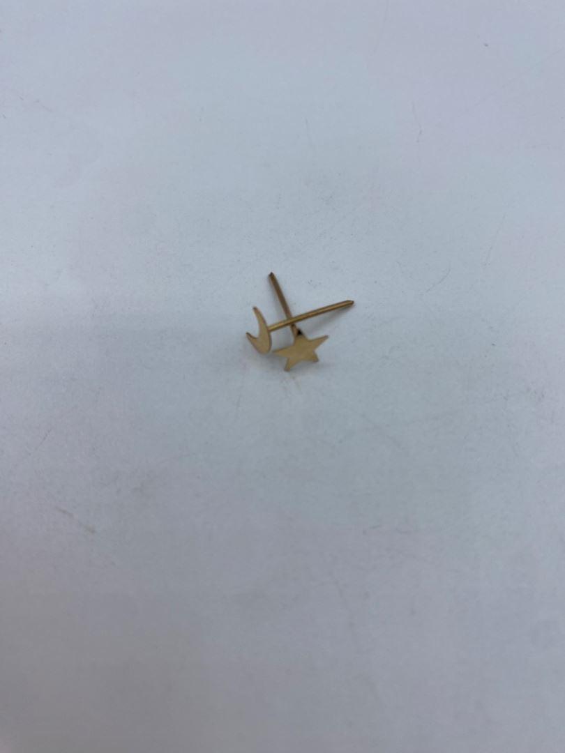 گوشواره ماه وستاره طلای 18 عیار125348