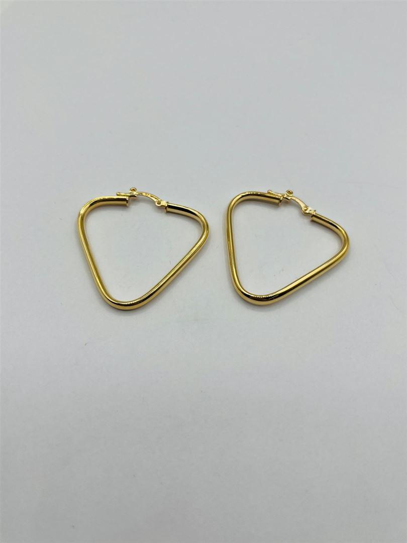 گوشواره طلا 18عیار مثلث133494