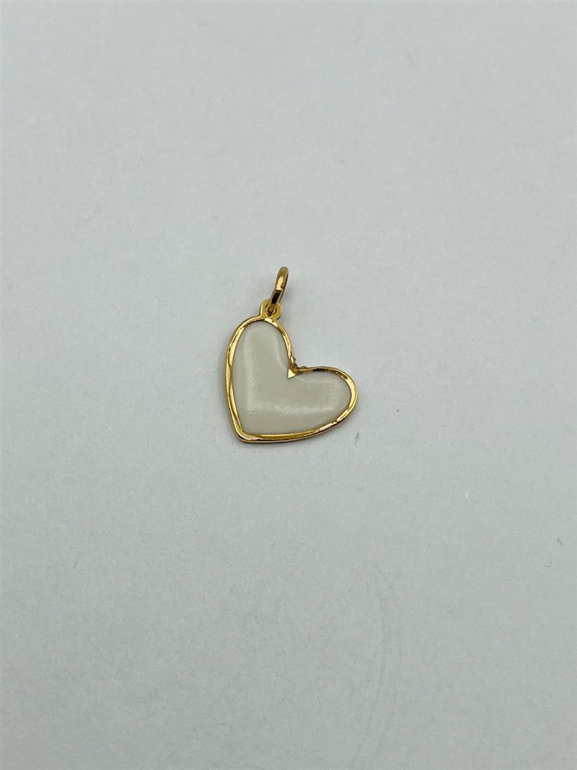 آویز پلاک طلا 18عیار قلب