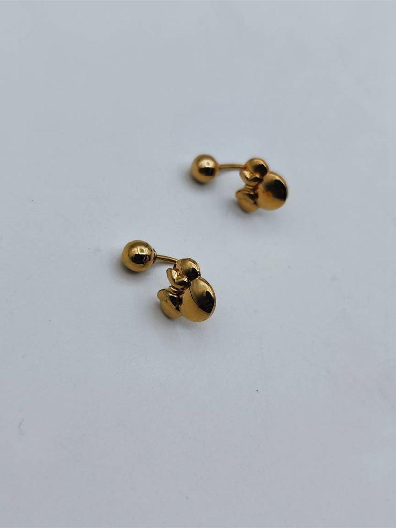 گوشواره طلا 18 عیار دیور میکی موس 134793