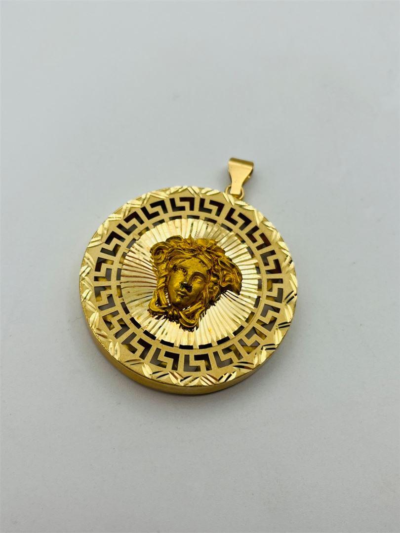 آویز پلاک طلا 18عیار ورساچه138425