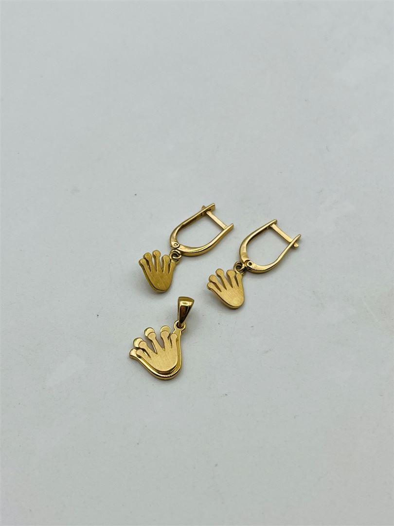 ست طلا 18عیار تاج رولکس 138604-138605