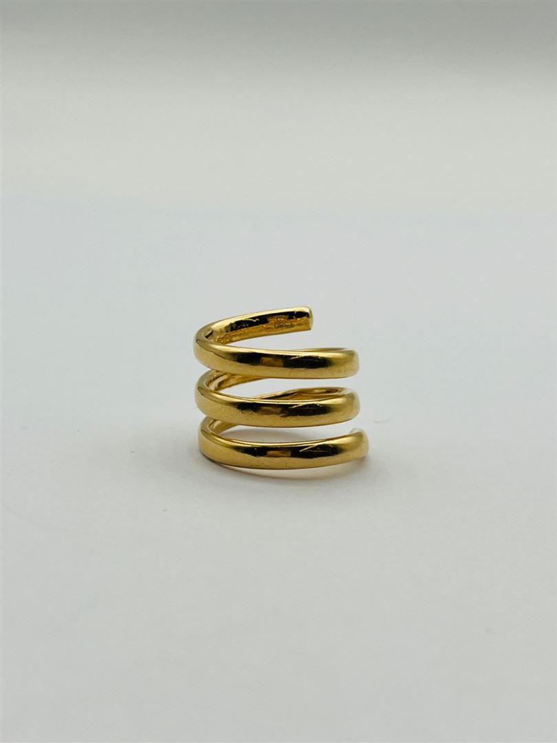 انگشتر طلا 18عیار فنری