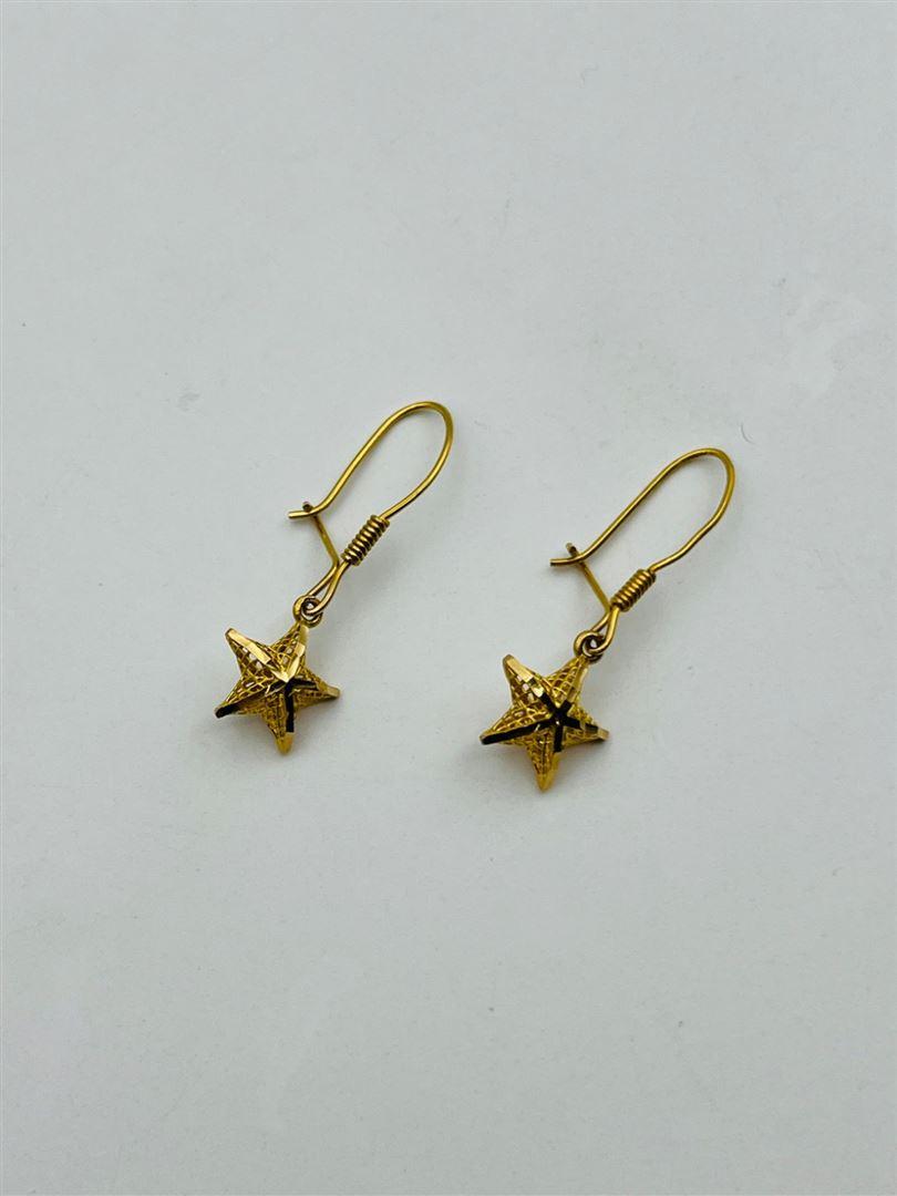 گوشواره طلا 18عیار ستاره