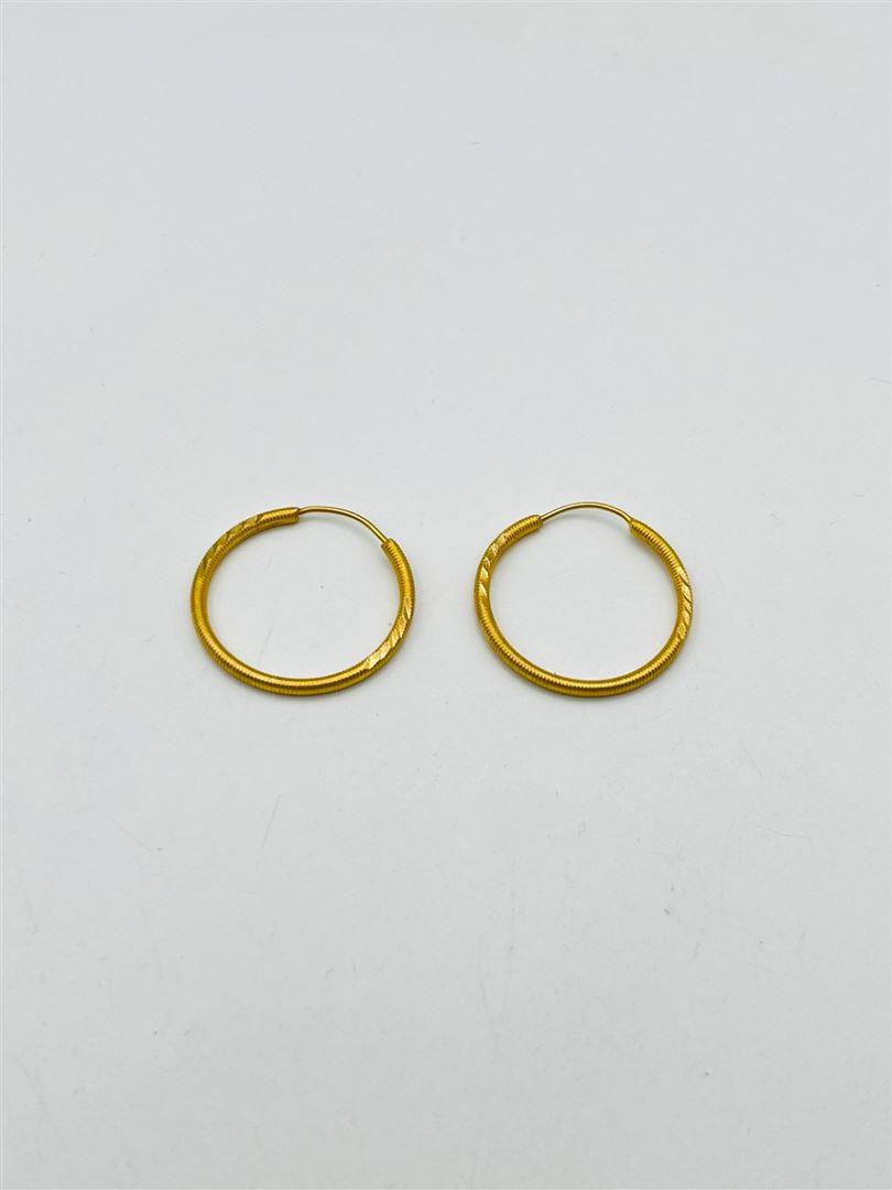 گوشواره طلا 18 عیار حلقه ای 131731