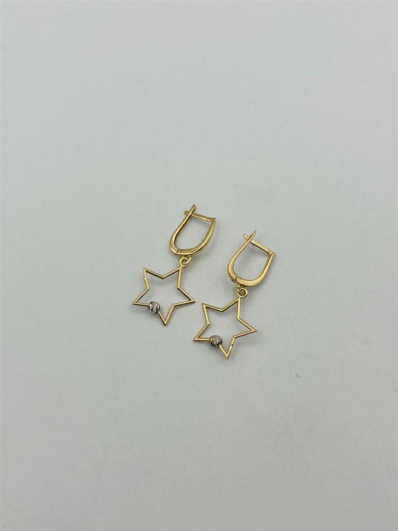 گوشواره طلا 18عیار ستاره 133772