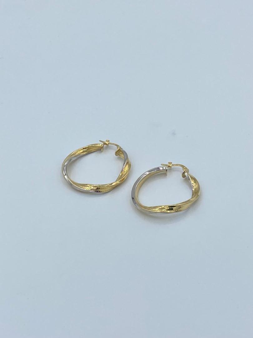 گوشواره طلا 18 عیار حلقه ای