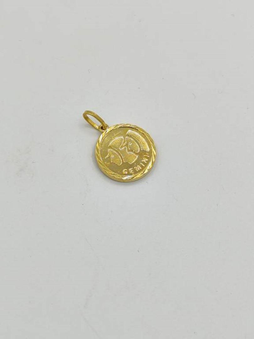 آویز چهره جمینی طلای 18 عیار127771
