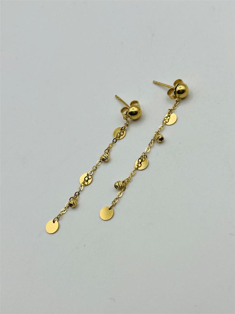 گوشواره طلا 18عیار آویزدار143341