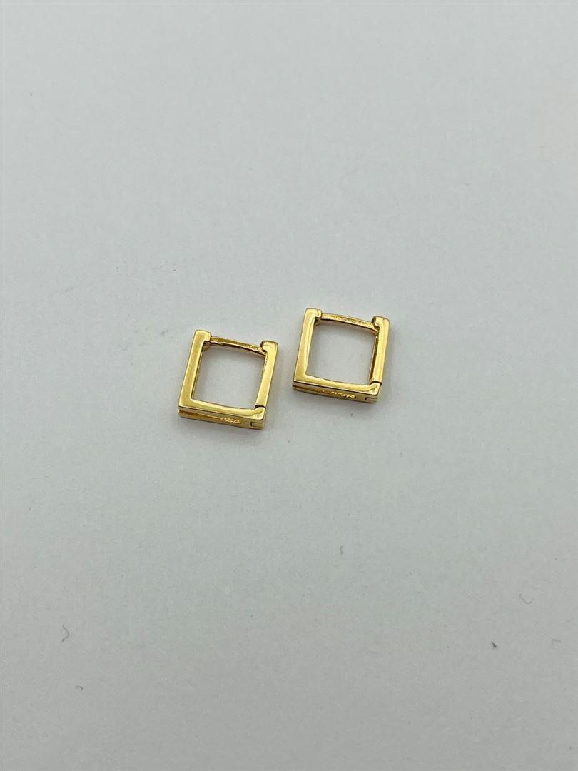 گوشواره طلا 18عیار مربع136359