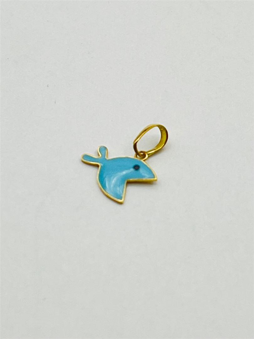 آویز پلاک طلا 18عیار ماهی139158