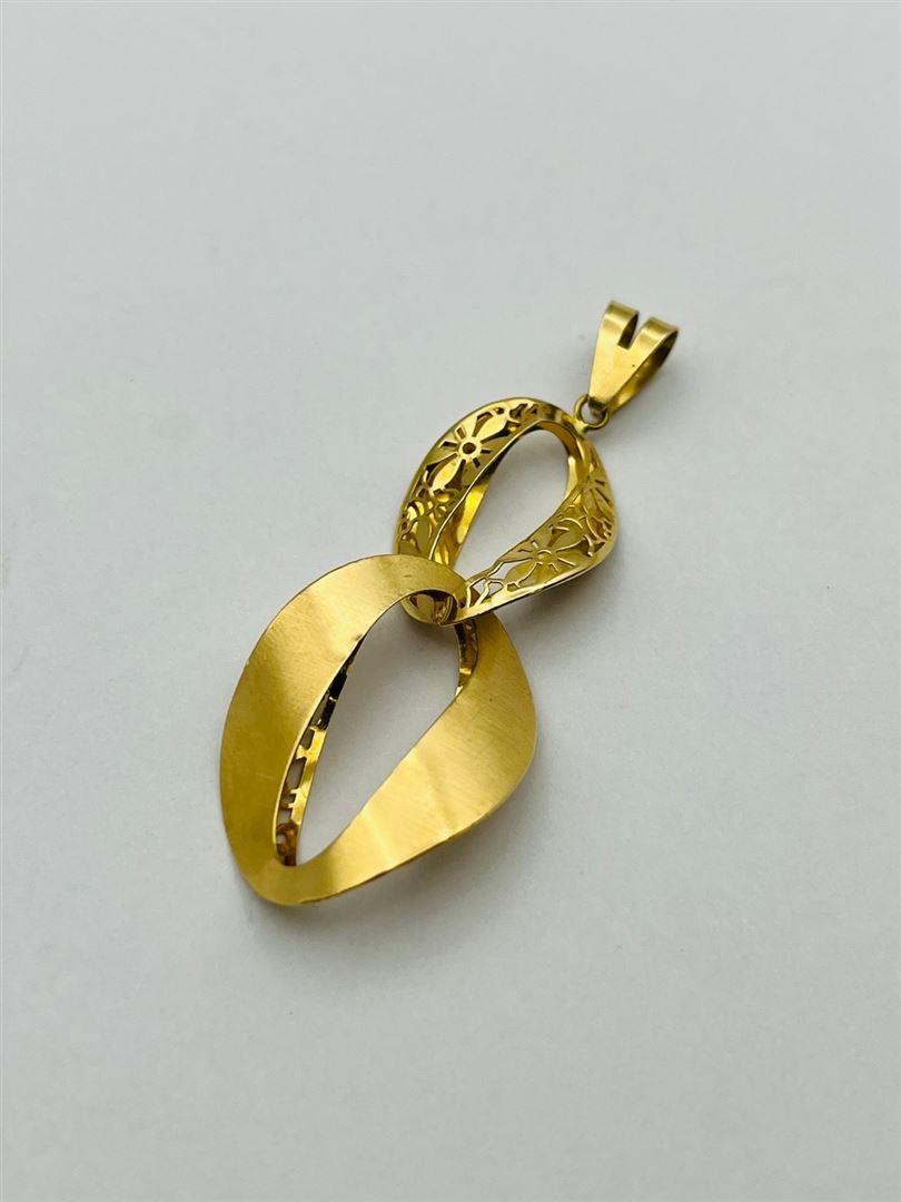 آویز پلاک طلا 18عیار روبرتو