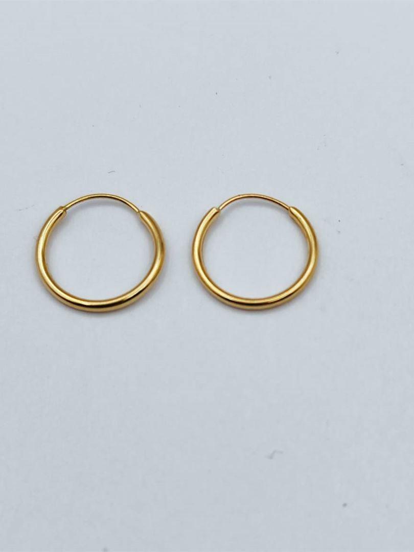 گوشواره طلا 18 عیار حلقه ای