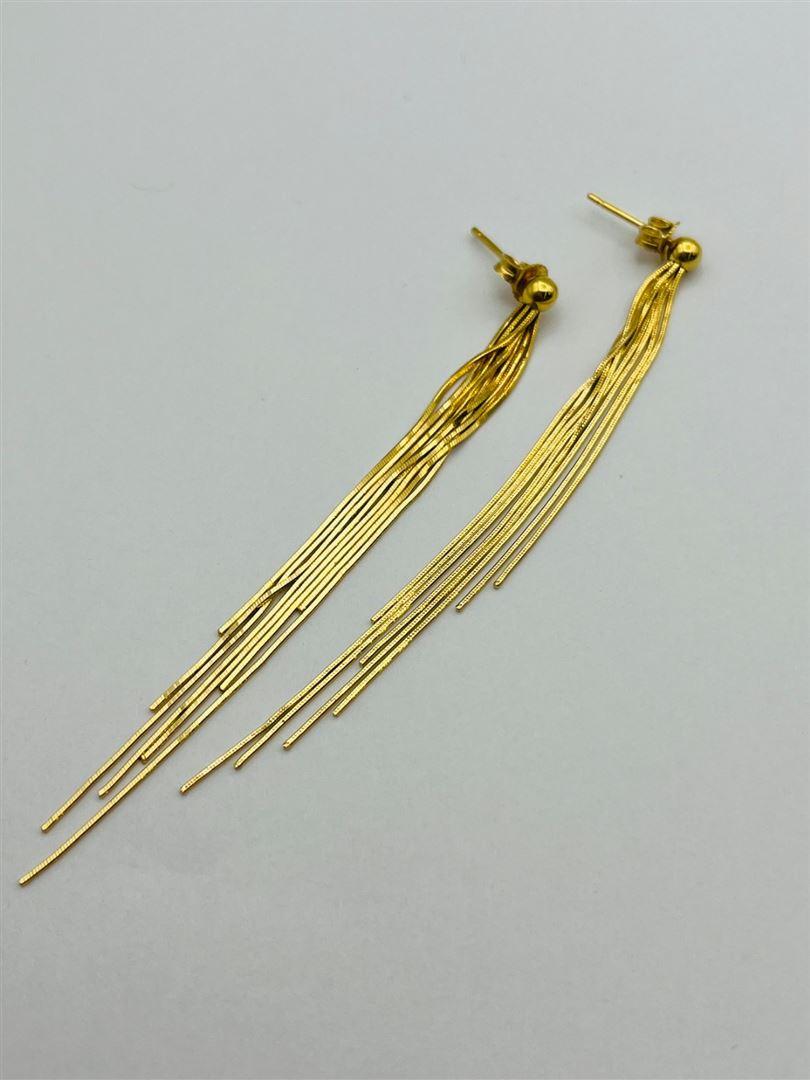 گوشواره طلا 18عیار آویز