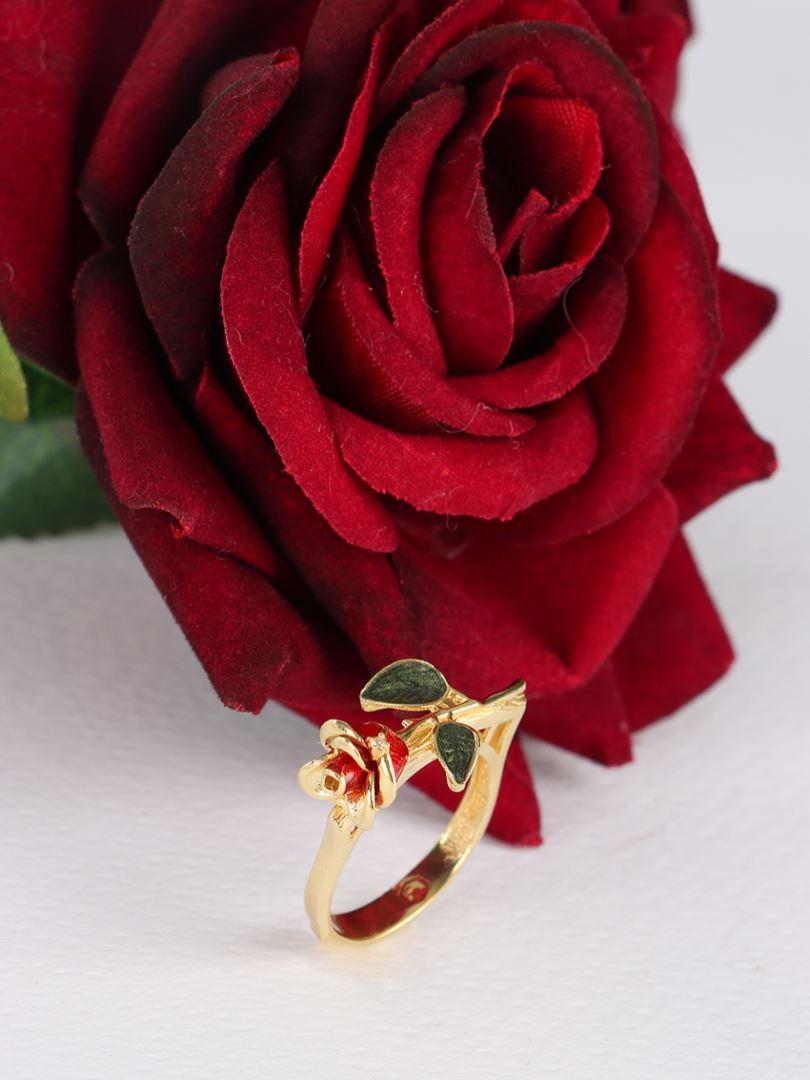 انگشتر گل رز طلای 18عیار136401