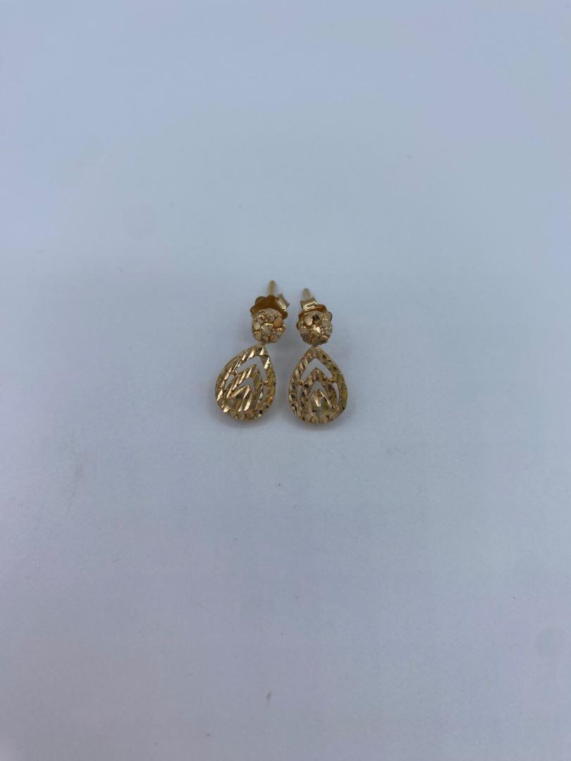 گوشواره تراش طلای 18 عیار127024