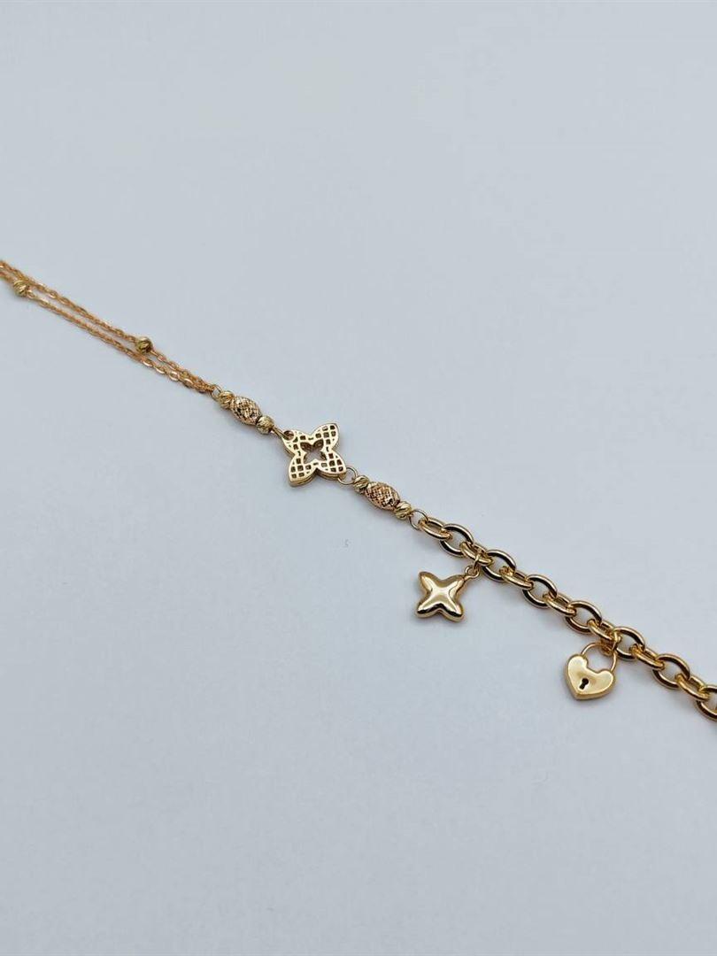 دستبند طلا 18عیار لویی ویتون