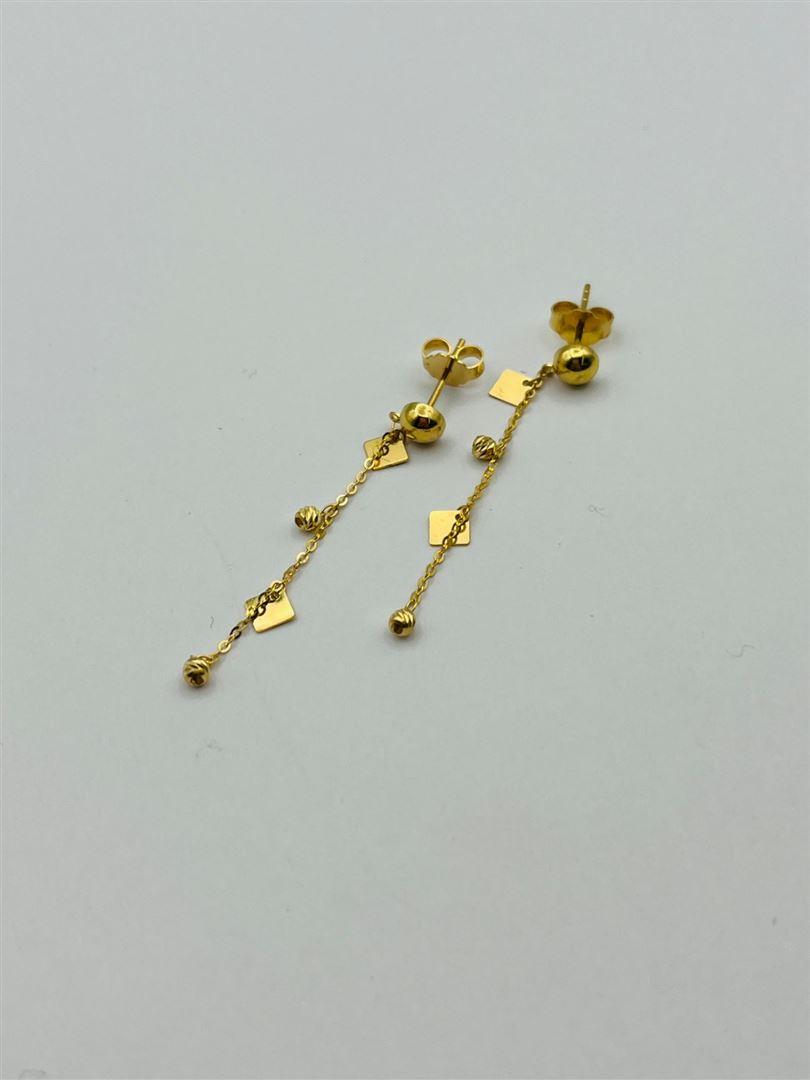 گوشواره میخی طلا 18 عیار البرنادو 135545