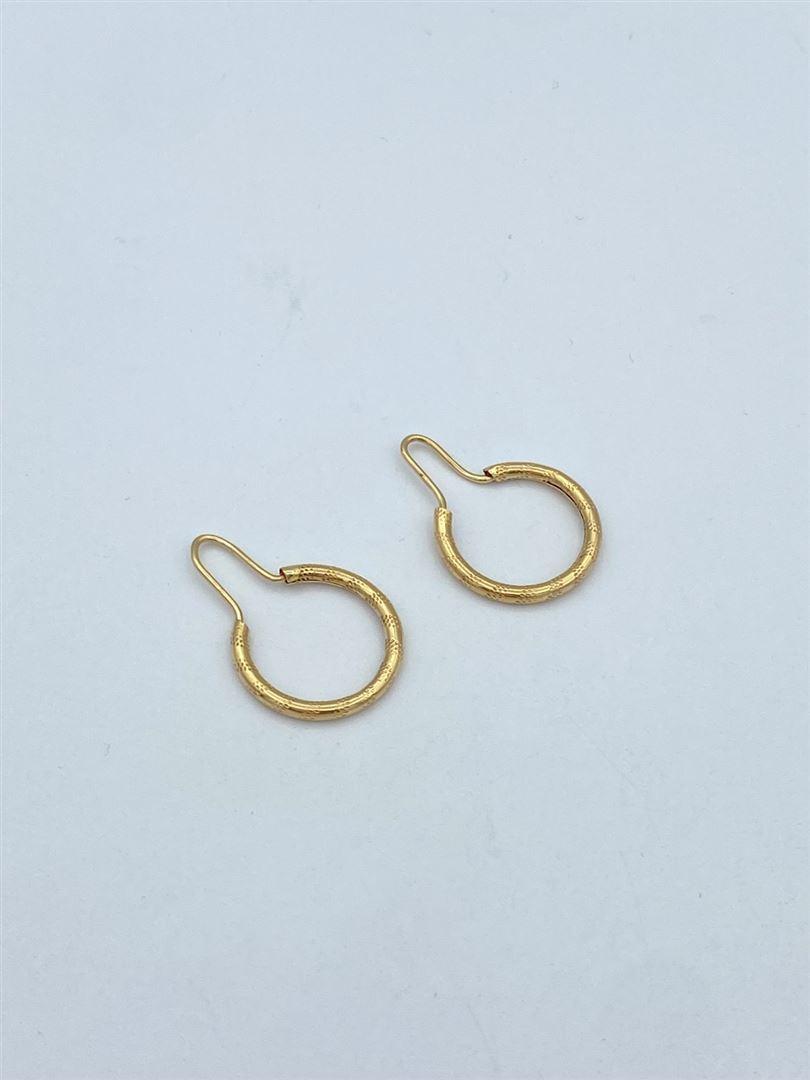 گوشواره طلا 18 عیار حلقه ای129922