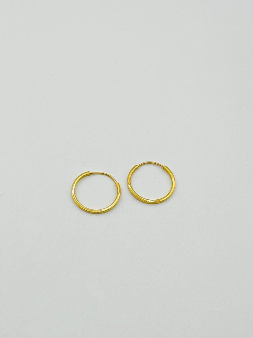 گوشواره طلا 18 عیار حلقه ای128208