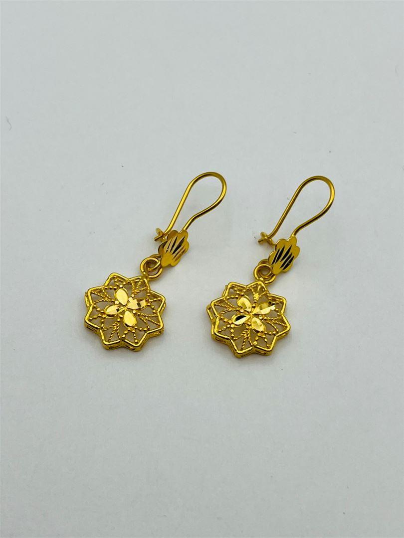 گوشواره طلا 18عیار تراش 140869