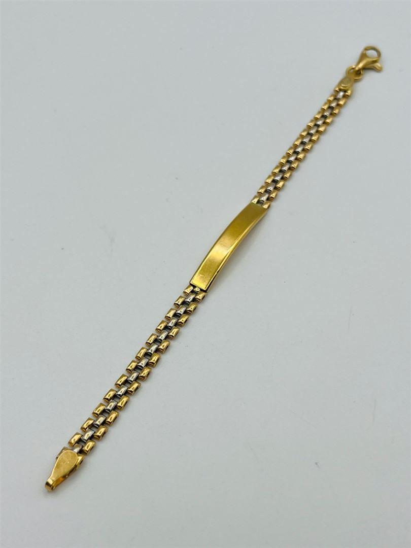 دستبند طلا 18عیار رولکس پلاک142557