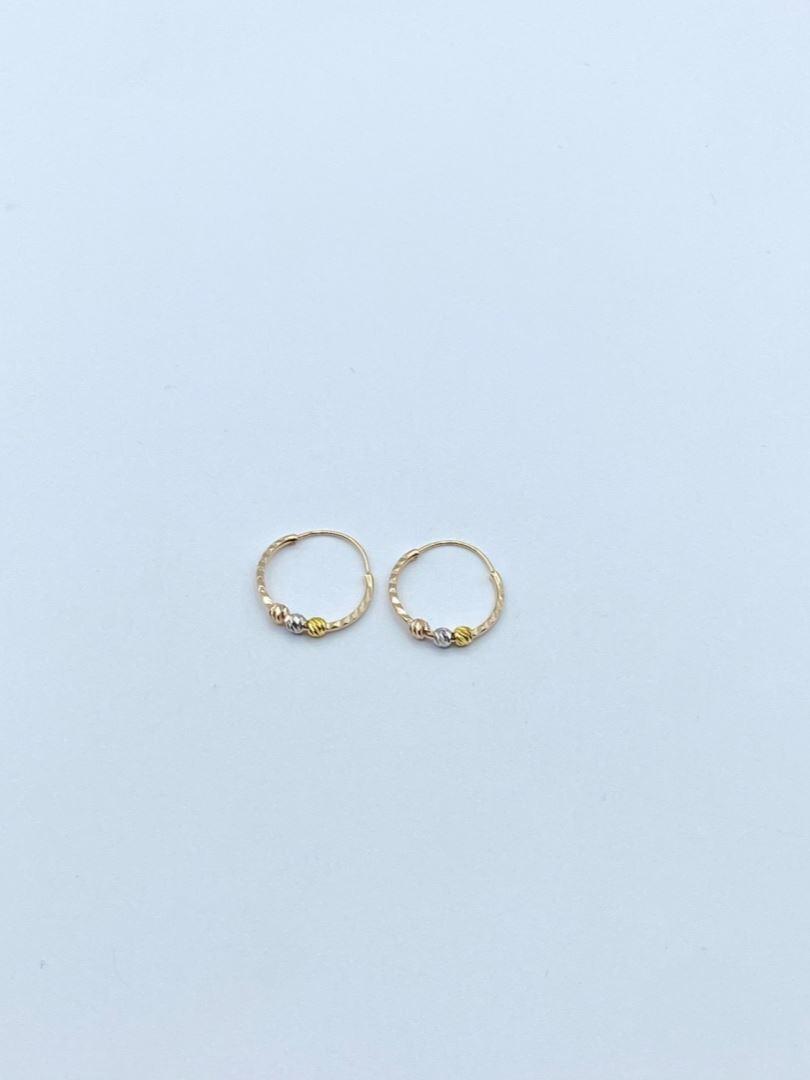 گوشواره طلا 18 عیار حلقه ای البرنادو