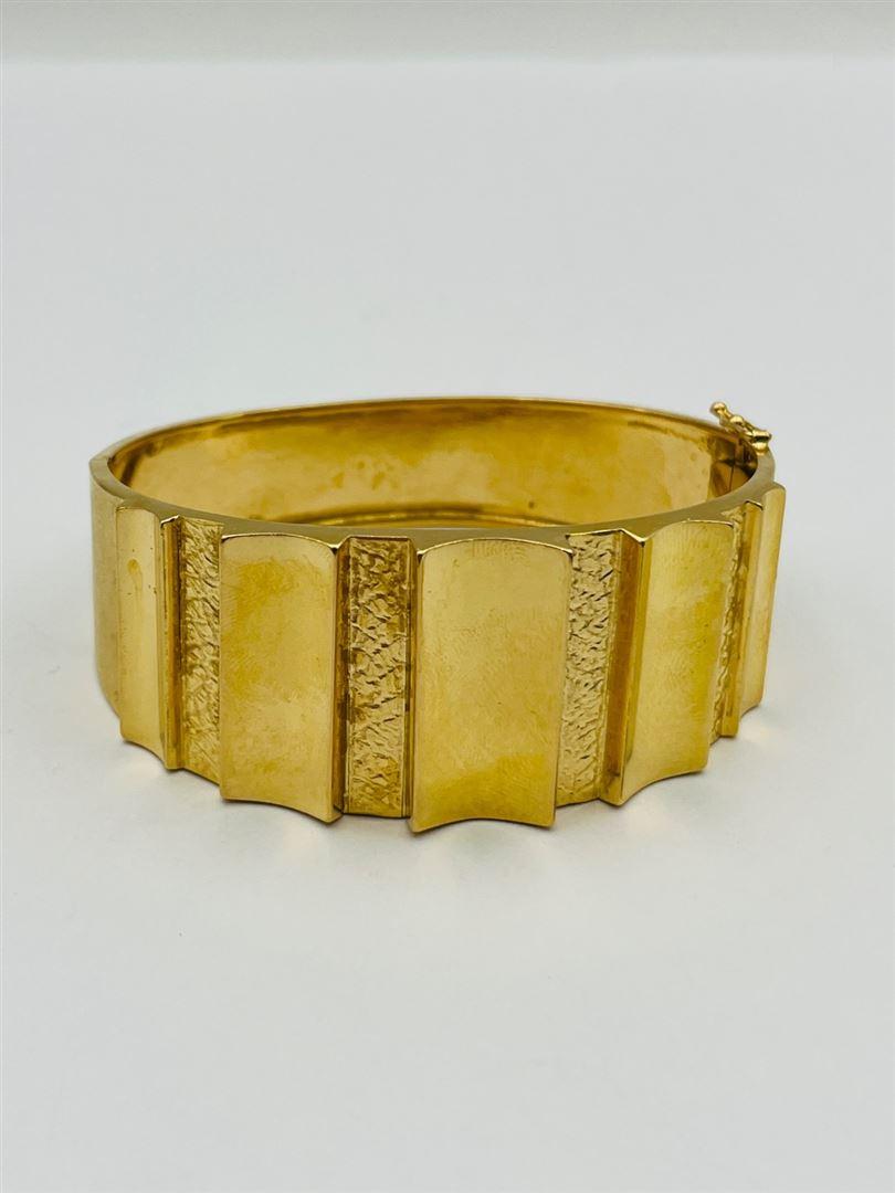 دستبند طلا 18عیار تراش