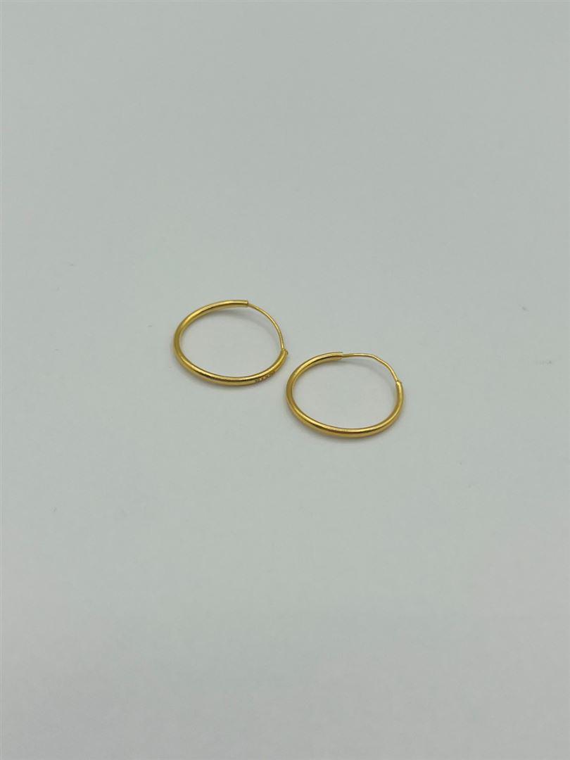 گوشواره طلا 18عیار حلقه ای132857