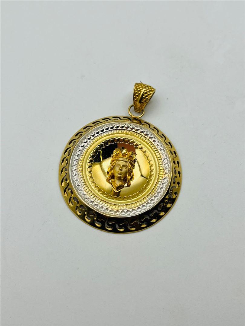 آویز پلاک طلا 18عیار ورساچه138429