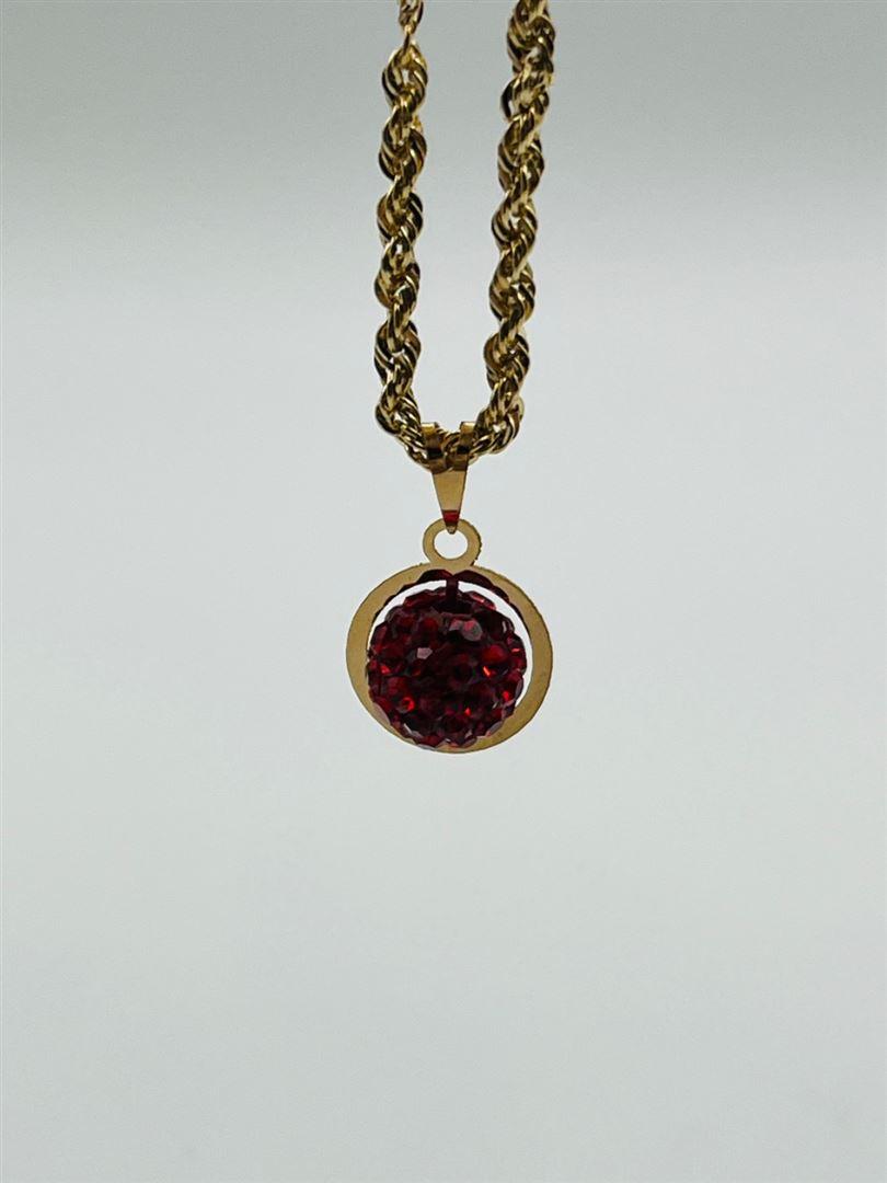 آویز پلاک طلا 18عیار انار142584