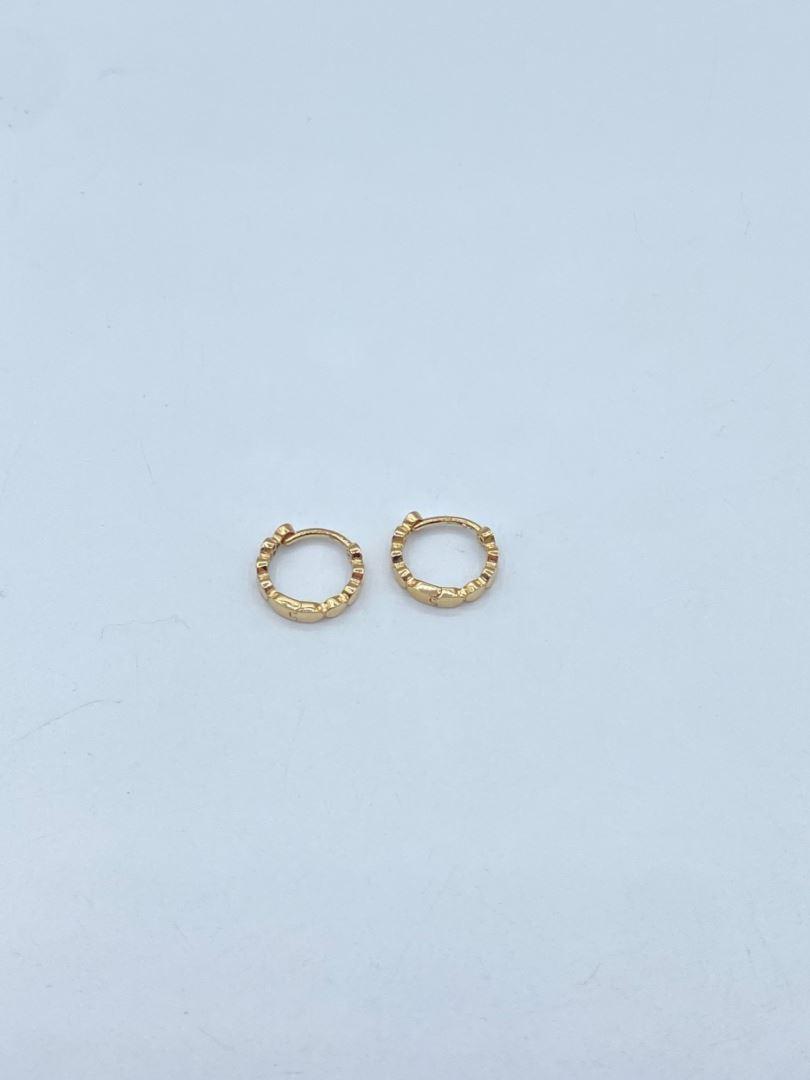 گوشواره طلا 18 عیار اومگا حلقه ای