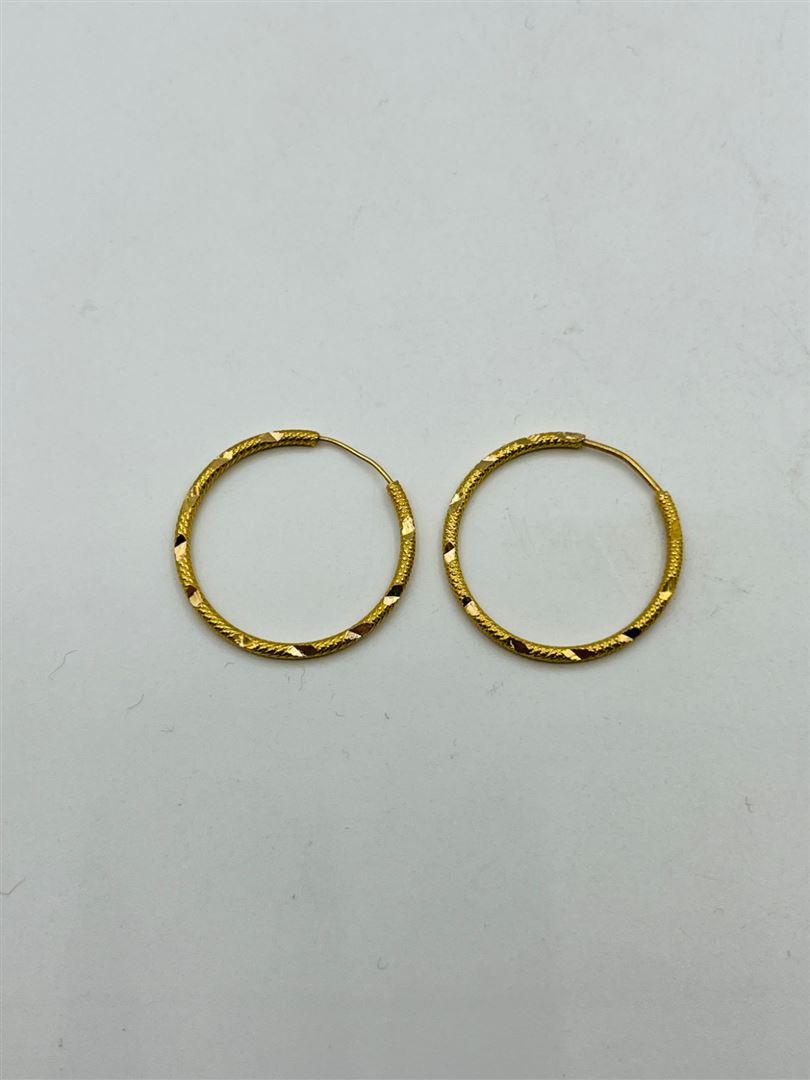 گوشواره طلا 18عیار حلقه ای 135970