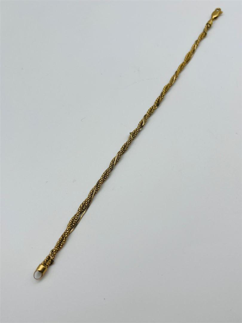 دستبند طلا 18عیار طنابی